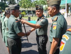 16 Personil Kodim 1309/Manado Naik Pangkat