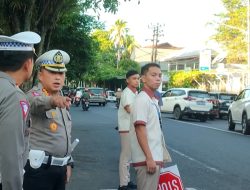 Dirlantas Polda Sulut Pantau Langsung Edukasi Berlalu Lintas untuk Siswa di Manado