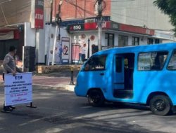 Pastikan Kanalisasi Jalur Biru Berjalan Lancar, Satlantas Polresta dan Dishub Lakukan Pemantauan