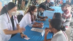 Saat Warga Pesisir Manado Antusias Ikut Bakti Kesehatan Kodaeral VIII